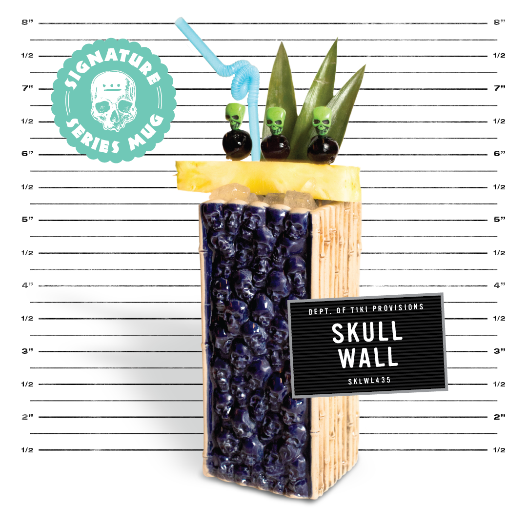 Skull Wall Matte Finish Three Dots and a Dash